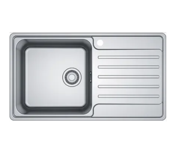 CHẬU RỬA INOX 1 HỐ CÓ BÀN CHỜ FRANKE BCX 611-86 RHD