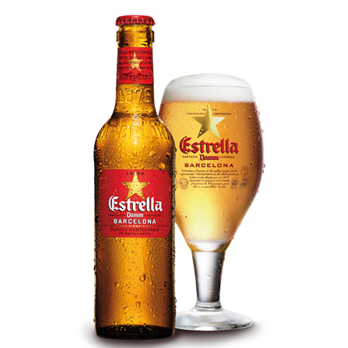 Bia Estrella Damm 4.6% Tây Ban Nha – thùng 24 chai 330 ml