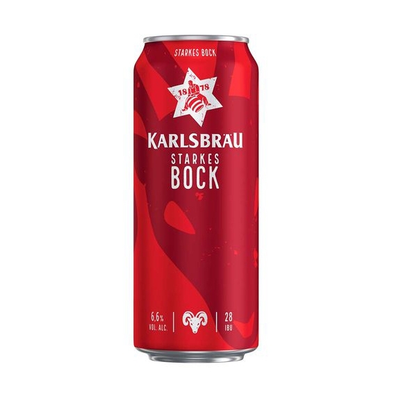 Bia Karlsbrau Starkes Bock 6,6% Đức – thùng 24 lon 500ml