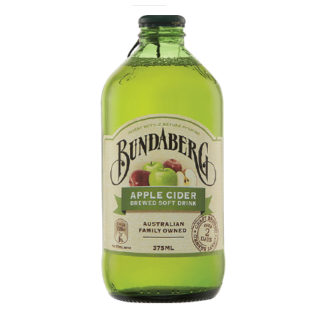 Nước trái cây Bundaberg Apple Cider Brewed soft Drink Úc – 12 chai 375ml