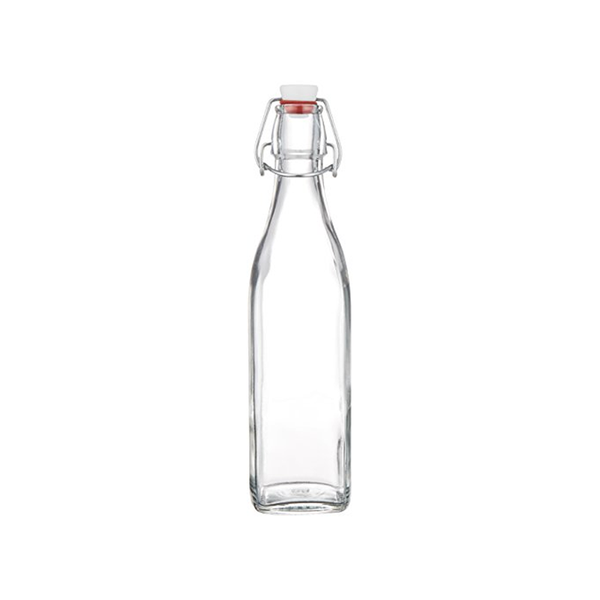 Chai thủy tinh vuông nắp cài Bormioli Rocco Swing 500ml