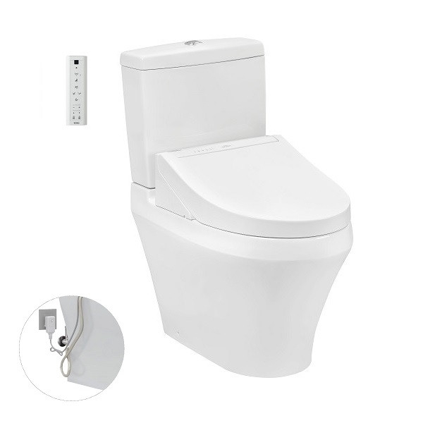 Bàn cầu TOTO, kèm nắp rửa điện tử WASHLET - CS948DW14