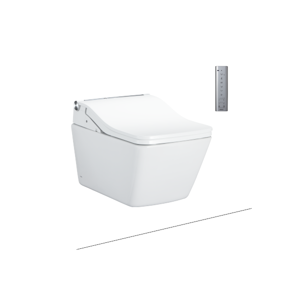 BÀN CẦU TREO TƯỜNG TOTO, KÈM NẮP RỬA ĐIỆN TỬ WASHLET: CW522EA_TCF804C2Z_WH172AAT_MB171M (Có tính năng tự động xả)