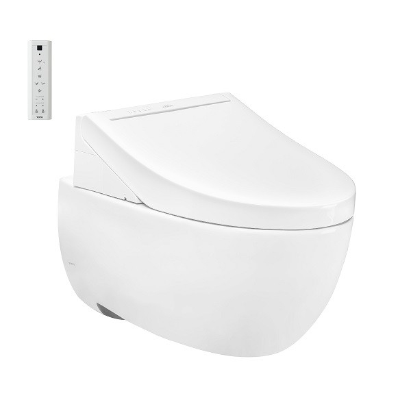 BÀN CẦU TREO TƯỜNG TOTO, KÈM NẮP RỬA WASHLET: CW812REAW_TCF24460AAANW1_WH172AT_TCA465_MB174P#SS