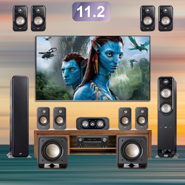 Dàn âm thanh xem phim 11.2 Polk, Denon LA214