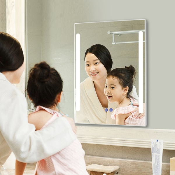 Gương phòng tắm đèn led cảm ứng, có sấy dp313-b
