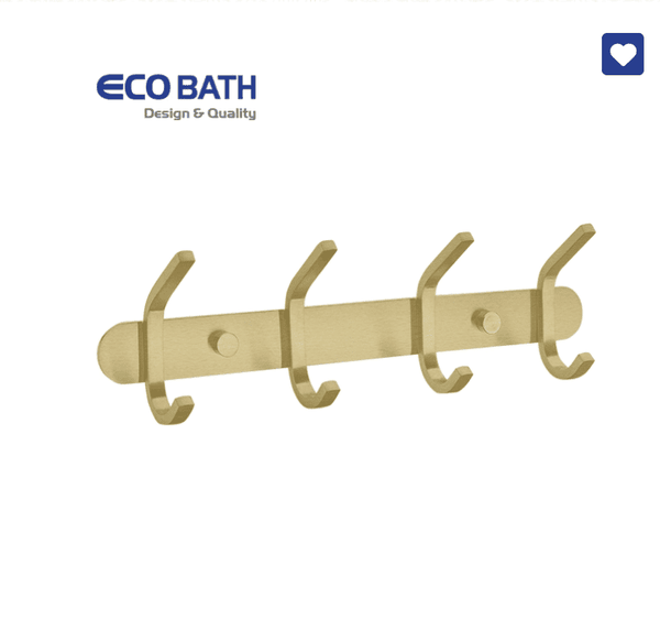 Móc áo EcoBath EC2038-4BG màu vàng chải