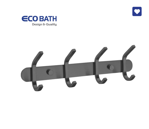 Móc áo EcoBath EC2038-4MB màu đen mờ