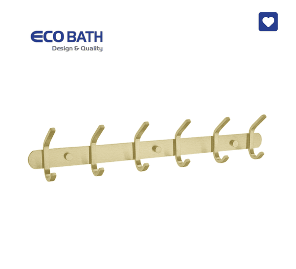 Móc áo EcoBath EC2038-6BG vàng chải