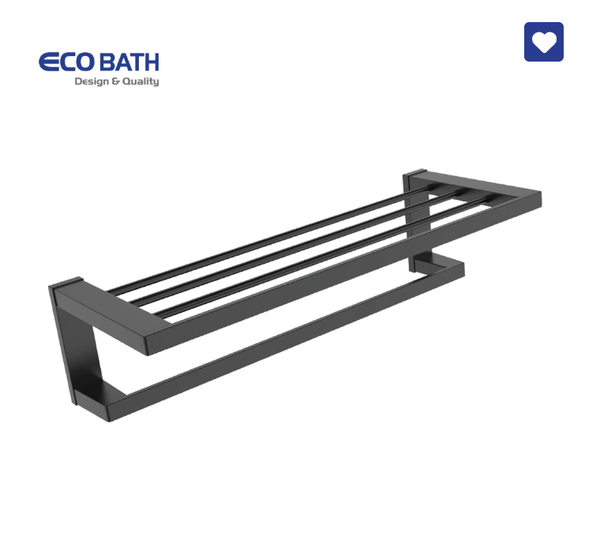 Vắt khăn giàn EcoBath EC211-12MB màu đen mờ