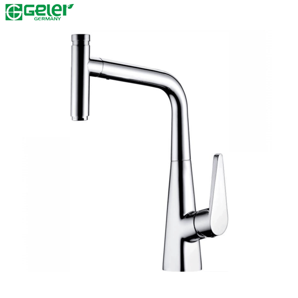 Vòi rửa bát Geler GL-289 nóng lạnh, có đầu vòi rút 2 chế độ xả .