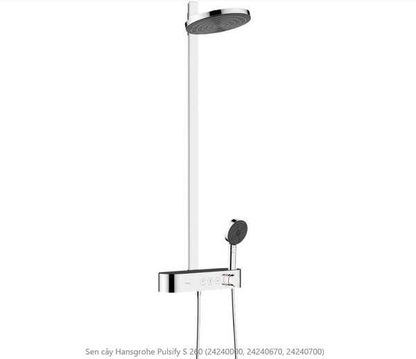 Sen cây Hansgrohe Pulsify S 260 (24240000, 24240670, 24240700)