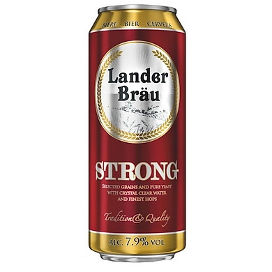 Bia Lander Brau Strong 7.9% Hà Lan – thùng 12 lon 500ml
