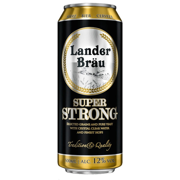 Bia Lander Brau Super Strong 12% Hà Lan – thùng 12 lon 500ml