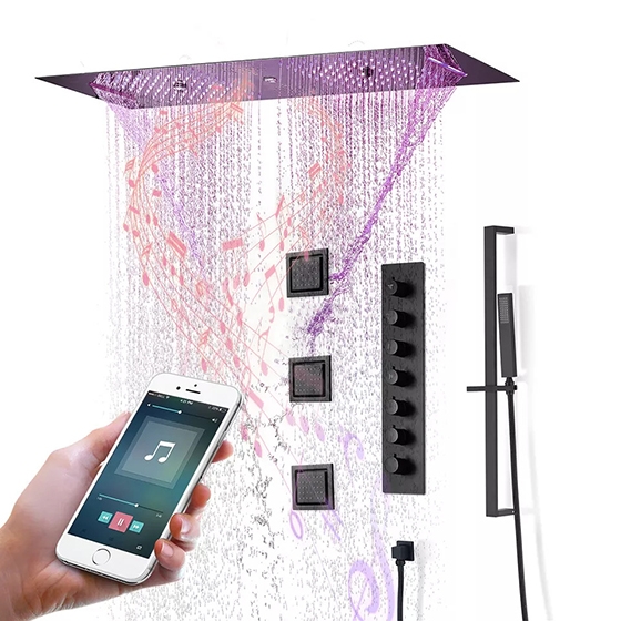 Sen tắm âm trần màu đen Daelim HI1530302 (Bát 300x900mm)