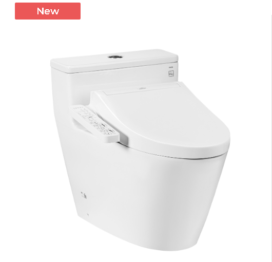 Bàn cầu TOTO, kèm nắp rửa điện tử MS625CDW17( nắp rửa điện tử WASHLET dòng C2 - TCF23460AAA)