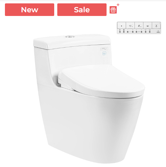 Bàn cầu TOTO, kèm nắp rửa điện tử MS636CDRW23( nắp rửa dòng S7 - TCF47360GAA)