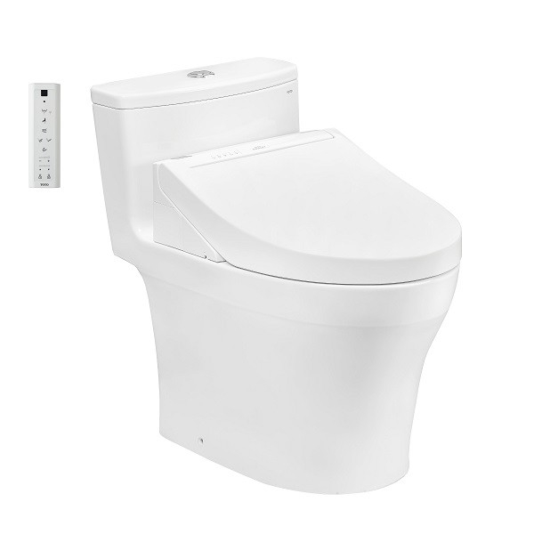 Bàn cầu TOTO, kèm nắp rửa điện tử WASHLET - MS885CDW15