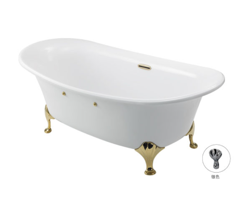 Bồn tắm ngọc trai TOTO, chân mạ vàng PPY1806HPWGE#P