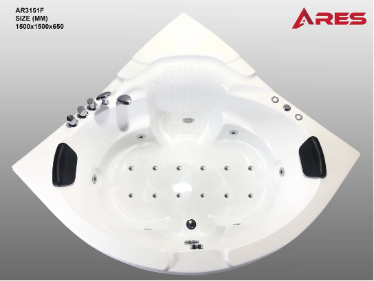 Bồn tắm massage đôi ARES - AR3151F( xục thuỷ lực - xục khí )