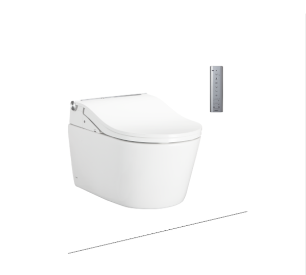 BÀN CẦU TREO TƯỜNG TOTO, KÈM NẮP RỬA ĐIỆN TỬ WASHLET: CW542HME5UNW1_TCF802C2Z_WH172AAT_MB175M (Có tính năng xả tự động)