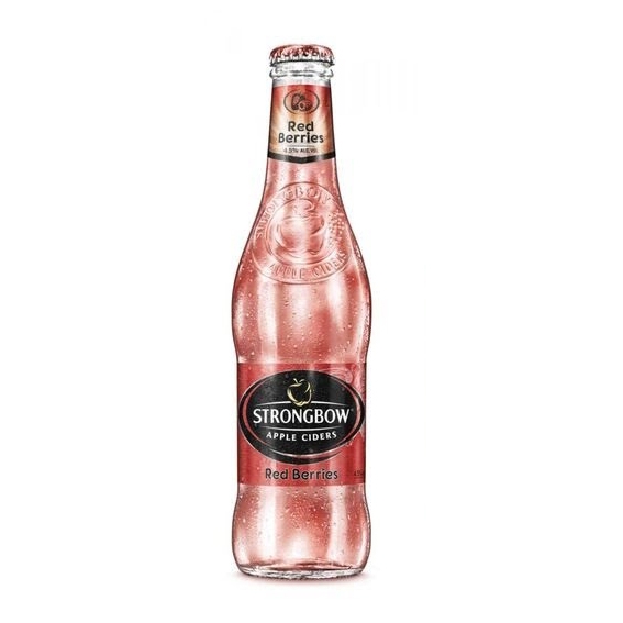 Strongbow Apppe Redberries – thùng 24 chai 330 ml