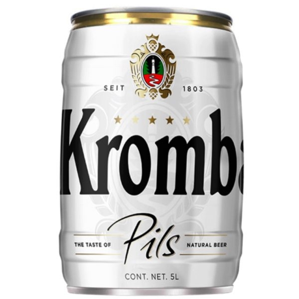 Bia Krombacher Pils 4,8% Đức – bom 5 lít