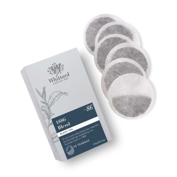 Trà Đen Anh Quốc Whittard 1886 Blend – hộp giấy 50 túi lọc 125g
