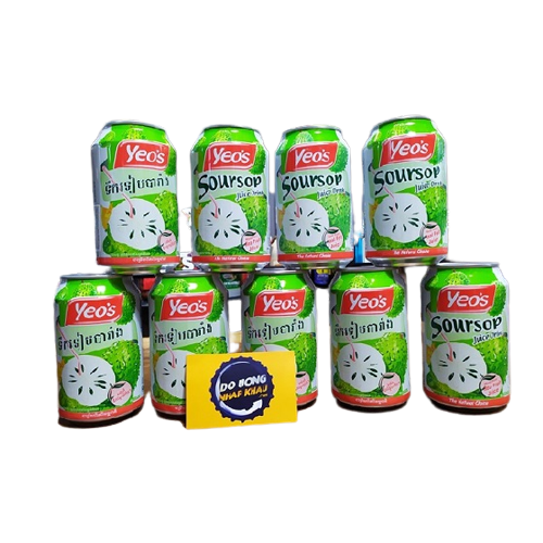 Nước hoa quả Yeo’s vị mãng cầu Malaysia  – 24 lon 300ml