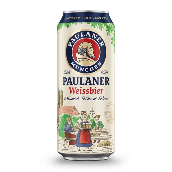 Bia Paulaner Weissbier 5,5% Đức – thùng 24 lon 500 ml