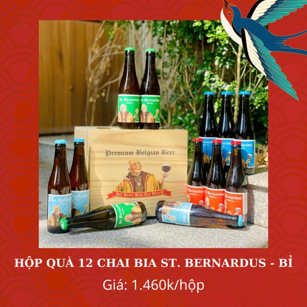 Hộp quà 12 chai bia Premium Belgian