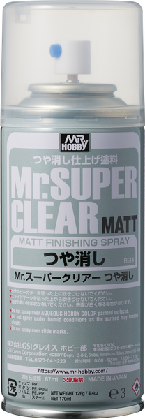 SƠN PHỦ BẢO VỆ MÔ HÌNH TOPCOAT MR.SUPER CLEAR Matte (Mờ)