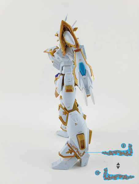 PHỤ KIỆN WATER DECAL GOLD HOLO cho HG BLACK KNIGHT SQUAD Cal-Re.A