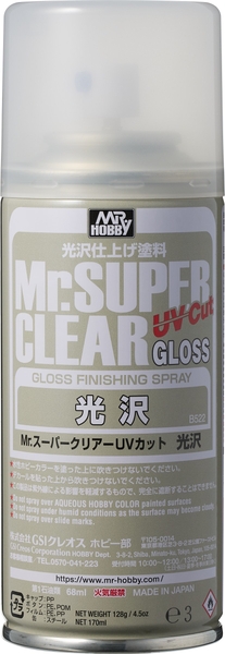 SƠN PHỦ BẢO VỆ MÔ HÌNH TOPCOAT MR.SUPER CLEAR UV Cut Gloss