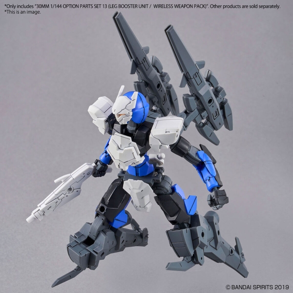 PHỤ KIỆN 30MM 1/144 OPTION PARTS SET 13 (LEG BOOSTER UNIT / WIRELESS WEAPON PACK)