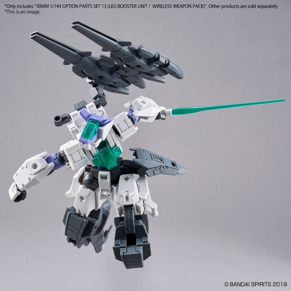 PHỤ KIỆN 30MM 1/144 OPTION PARTS SET 13 (LEG BOOSTER UNIT / WIRELESS WEAPON PACK)
