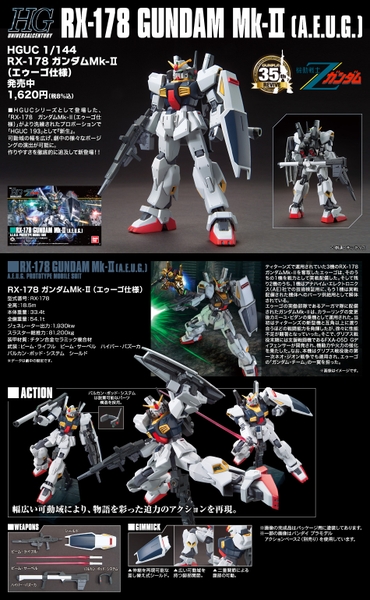 HGUC 1/144 RX-178 GUNDAM Mk-II (AEUG)