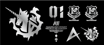 PHỤ KIỆN METAL STICKER SYMBOL CHO RG HI NU GUNDAM