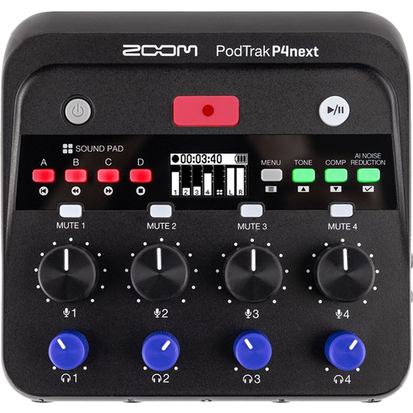 Máy Ghi Âm / Soundcard Podcast Zoom PodTrak P4next