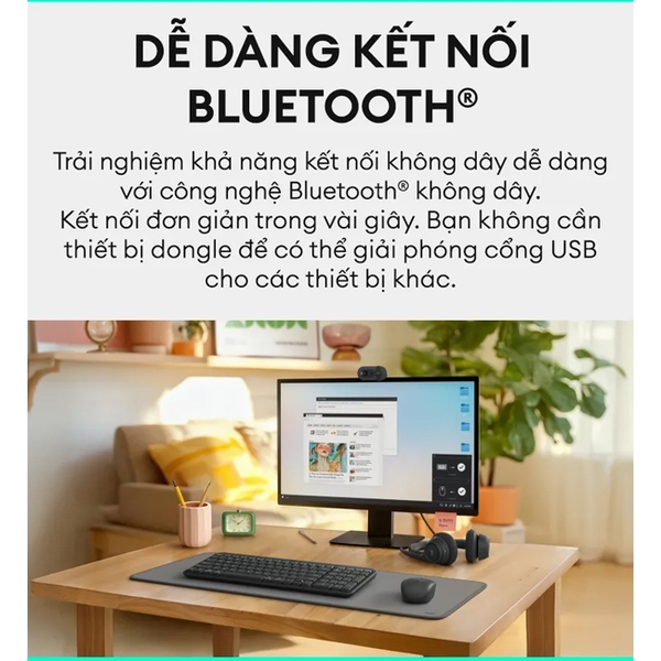 Bộ bàn phím chuột Logitech MK251 đen