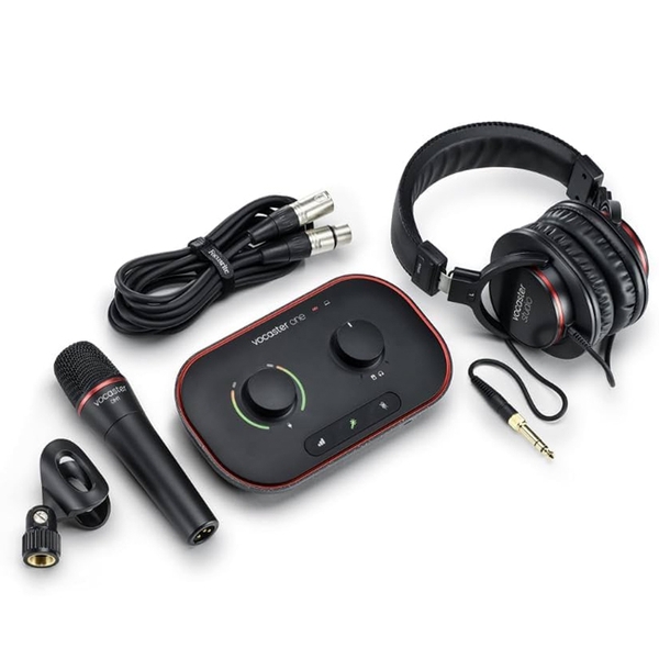 Combo thu âm Focusrite Vocaster One Studio - tặng kèm chân đế micro để bàn