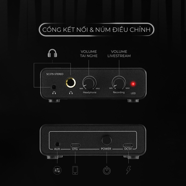 Boxlive NMC Audio SC379-Stereo for iOS/Android