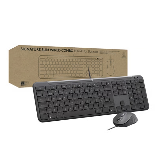 Combo Bàn Phím Chuột có dây Logitech MK620 for Business