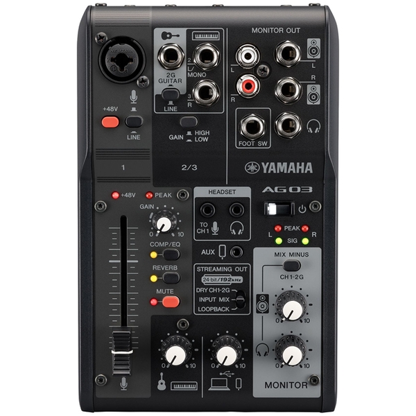 Combo thu âm Bộ Mixer Livestream Yamaha AG03MK2 và Loa Presonus E3.5 gen 2