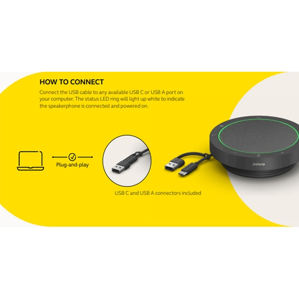 Micro kèm loa họp trực tuyến Jabra Speak2 40