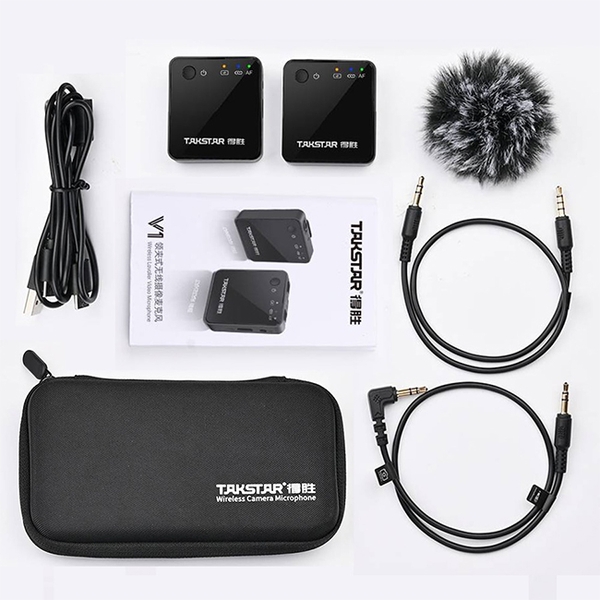 Micro cài áo Không Dây Takstar V1 (bộ 1 mic)