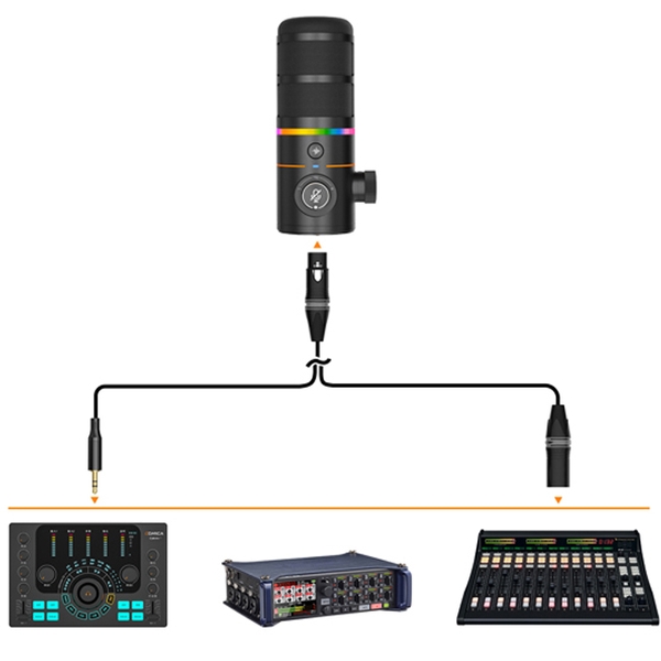 Micro Comica EJoy D10 RGB Cardioid Dynamic (bản để bàn)