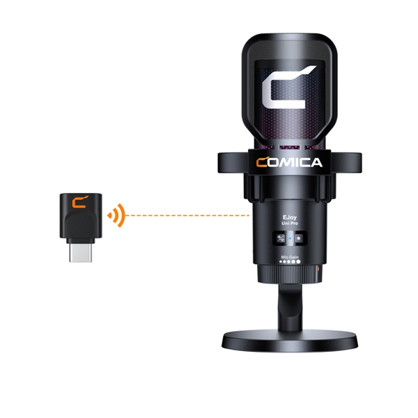 Microphone Comica EJoy Uni Pro RGB Cardioid Condenser Wireless USB (bản để bàn)