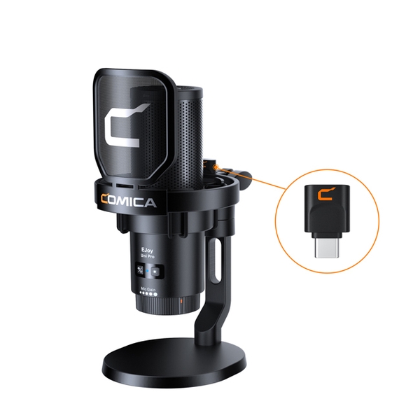 Microphone Comica EJoy Uni Pro RGB Cardioid Condenser Wireless USB (bản để bàn)