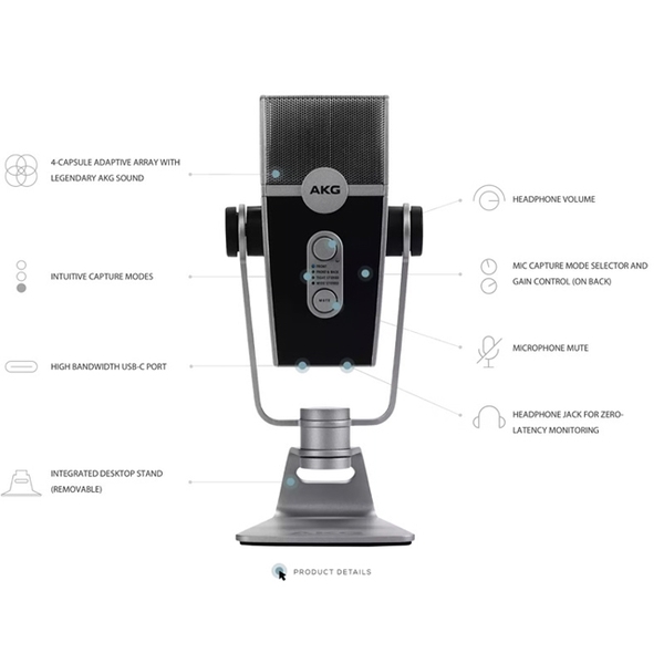 Micro Thu Âm AKG Lyra Ultra HD Multimode USB